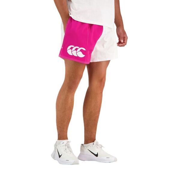 Canterbury Mens Harlequin Cotton Twill Shorts / Fuchsia